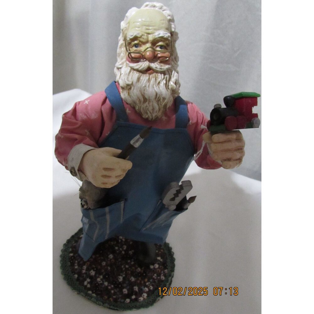 Vintage Kurt S. Adler Fabriche Santa toy maker figurine collection by Lenox